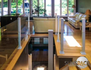 interior glass railing
